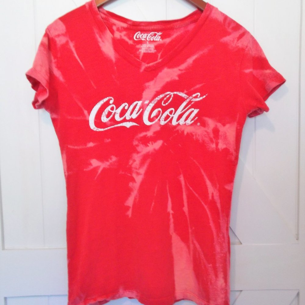 Custom‎ Hand Bleached Upcycled Coca-Cola T-Shirt